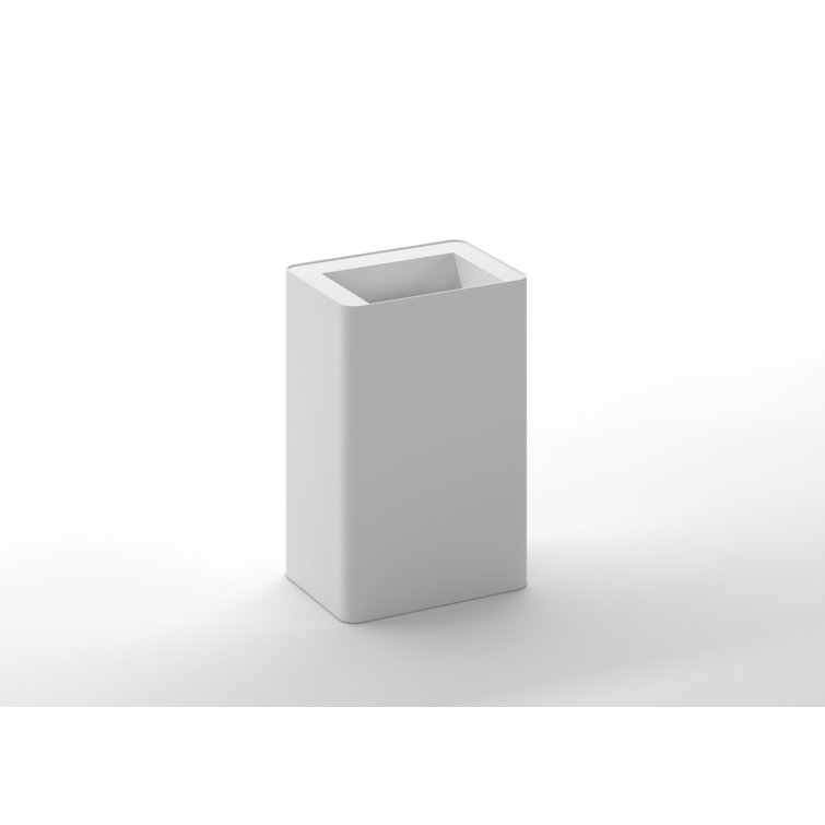 Badeloft Stone Rectangular Pedestal Bathroom Sink Wayfair Canada